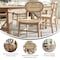 Flash Furniture Jacob Cane Rattan Dining and Event Chairs w/Solid Wood Frame and Seat, Natural, 2PK SK-220902-NAT-GG - alternate 8